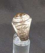 Men's United States Air Force Sterling Silver Ring With Center Stone, Size 11.75