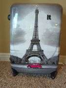 IT Paris Print Rolling Hard Sides Suitcase