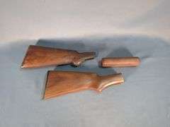 Stevens 520 12 ga Butt Stock And Foregrip, And Stevens 12 ga Lever Action Oak Butt Stock