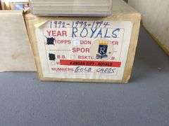 Topps Kansas City Royals Baseball Cards 1980's & 90's