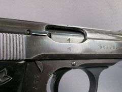 Walther PPK 7.65mm Pistol SN# 357785, Nazi Mark, 4 Total Mags, In Leather Holster