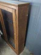 Hand Crafted Wooden Gun Cabinet with Glass Doors