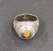 Men's United States Air Force Sterling Silver Ring With Center Stone, Size 11.75