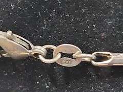 Sterling Silver Necklaces, Qty 2, And Sterling Silver Medallion Pendant