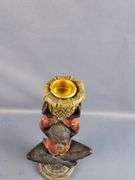 Decorative Monkey & Elephant Candle Holder Lot