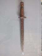 British Enfield Military 12" Bayonet with Wood Handle