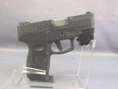 Brazil Taurus Armas/ Taurus PT111 G2 A 9mm  Pistol SN# TMW79836, Tacticon Laser With Missing Battery Cover