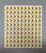 US Postage Stamps: Tulip & Heart-World Sheets