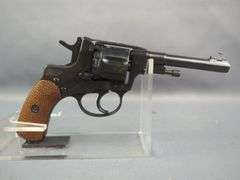 Russian/ CAI 1895 7.62x38R 7-Shot Revolver SN# 42986, Dated 1922, Screwdriver, Cleaning Rod, In Leather Holster