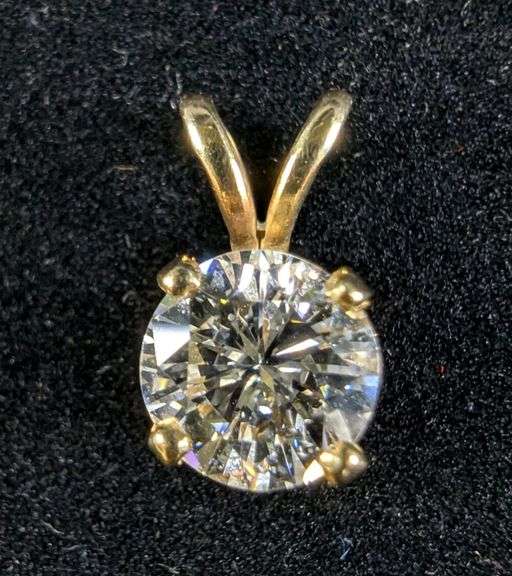 14k Gold and Diamond Pendant