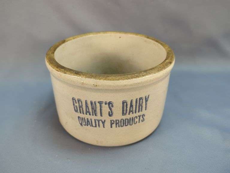 Grant's Dairy Stoneware Crock