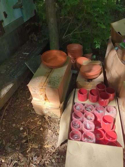 Terra Cotta and Plastic Plant Pots