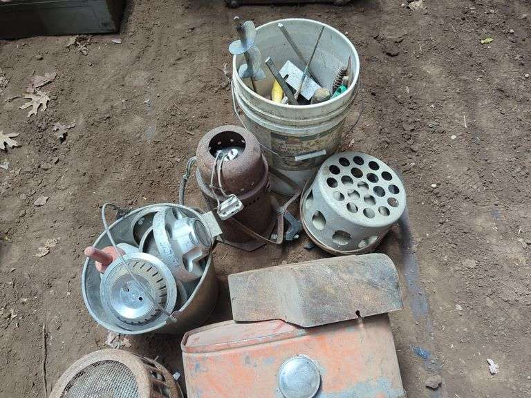 Tractor and Farm Equipment Parts, Including Gas Tanks, Fixtures And More