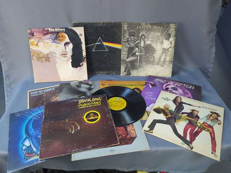 Collection of 12" Vinyl Records: Pink Floyd, The Doors, REO Speedwagon, and More