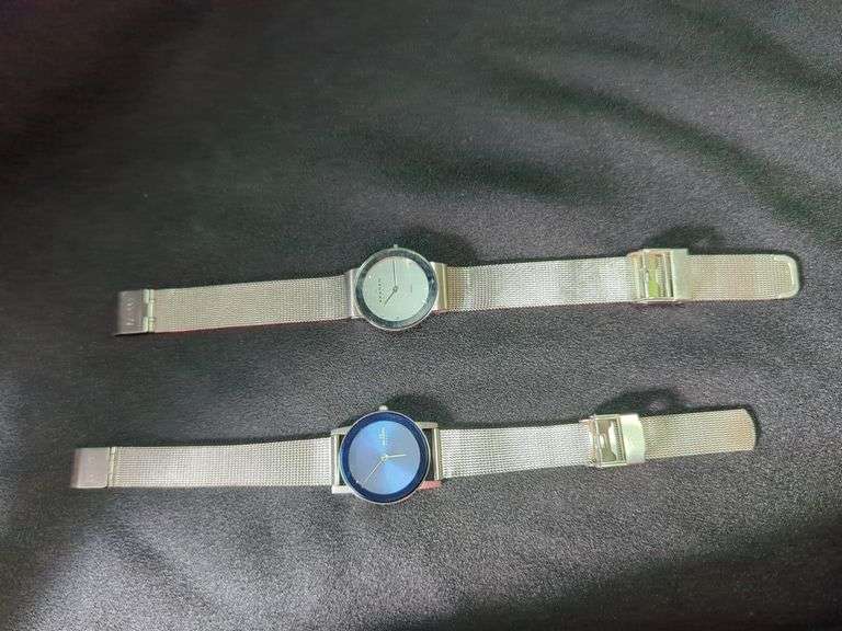 Skagen Denmark Womens Stainless Steel Watches, Qty 2                                                                                                                                                                                                                                                                                                                                                                                                                                                                                                                                                                                                                                                                                                                                                                                                                                                                                                                                                                                    