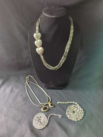 Silver Tone Necklaces, Various Styles