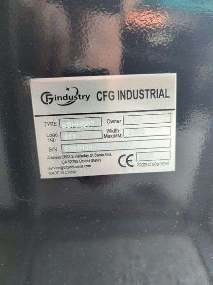 2025 CFG Model SSHH680 Skid Steer Breaker To Fit Skid Steer Loader, Top Type - Unused