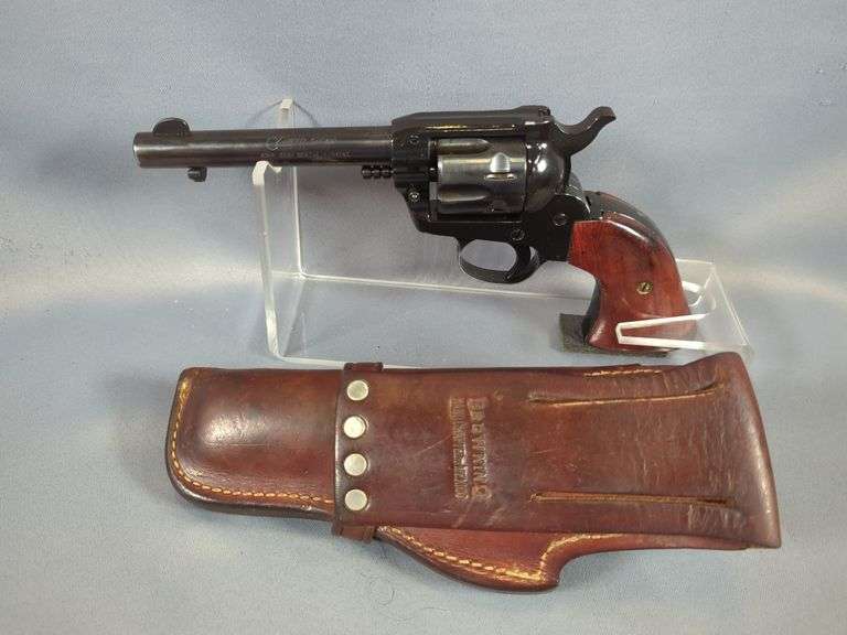 Germany Rohm GMBH/ Liberty Arms Corp Liberty Mustang Model 66 .22 Mag 6-Shot Revolver SN# 1C 172837, In Browning Leather Holster image