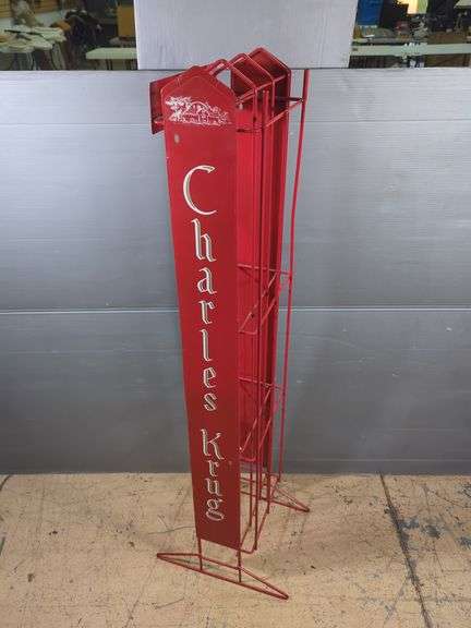 Charles Krug Wine Rack Display