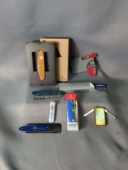 Victorinox Knife Collection Including Nespresso, Swiss Card, Omega, Swiza, And More image