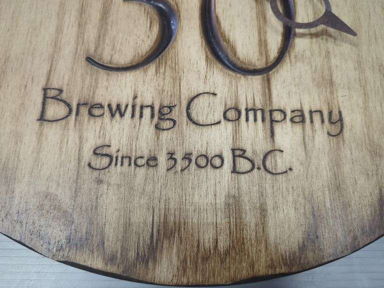 Beer 30 Brewing Company Wood Clock - Fezziwigs Decor