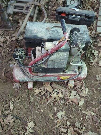 Air Compressor and Toolbox with Tools