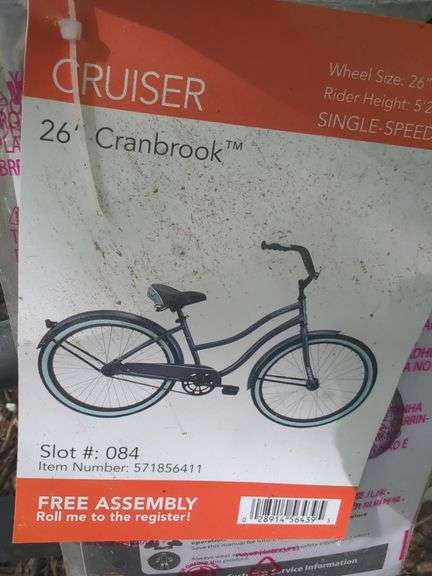 Huffy Cranbrook 26" Cruiser Bike, Single Speed