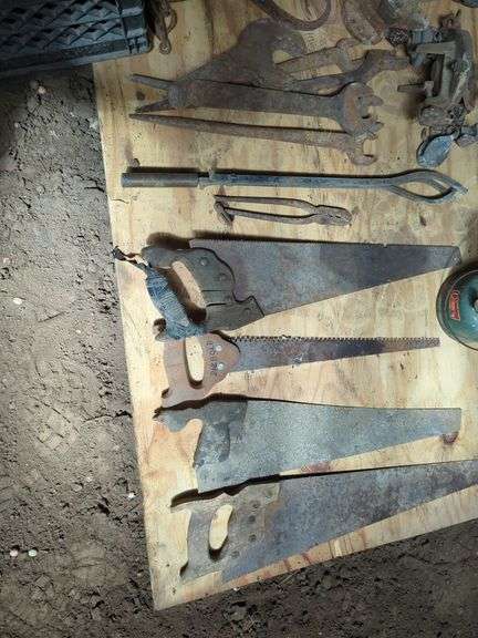 Hand Tools And Auto Parts, Including Hand Saws, Wrenches, Tongs And More