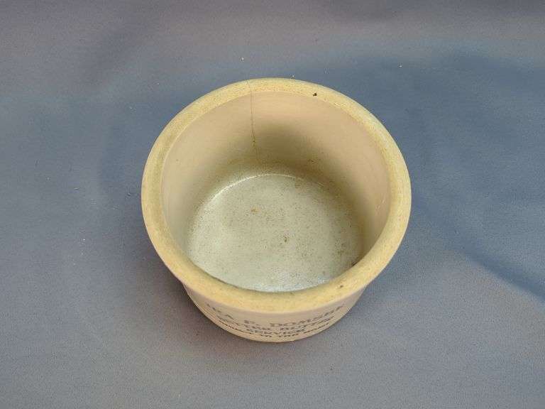Ira F. Domser Better Butter Service Stoneware Crock