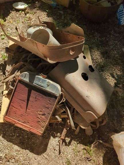 Farm Equipment Parts, Horse Harnessing, Radiator And More, Contents Of Pallet image
