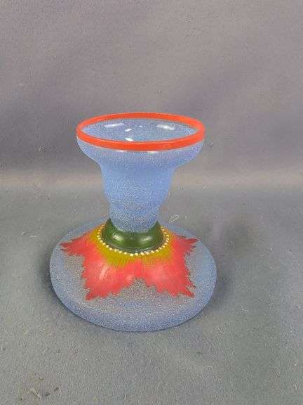Art Glass Vases, Covered Bowl, And More