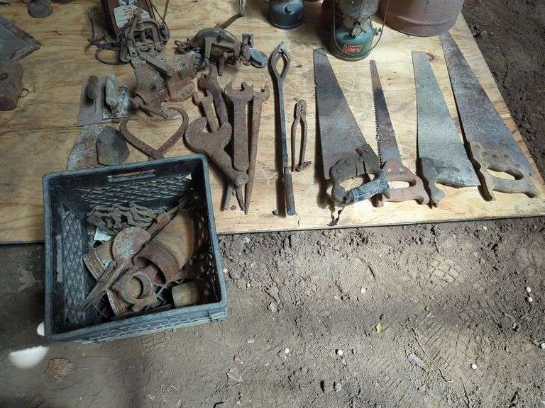 Hand Tools And Auto Parts, Including Hand Saws, Wrenches, Tongs And More