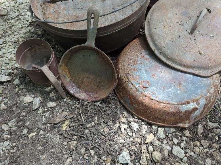 Camping and Outdoor Cooking Lot - Cast Iron, Lantern, and More!