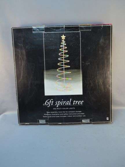 Kmart 6ft Spiral Tree with 250 Multi-Color Lights