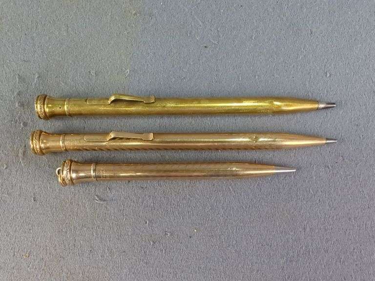 Wahl Eversharp Gold Filled Pencils, Qty 3