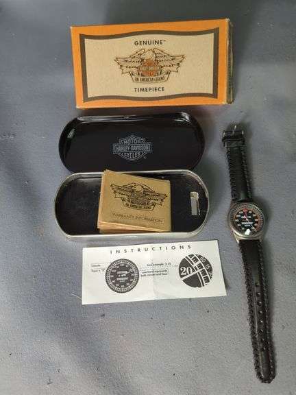 Harley-Davidson MPH Wristwatch with Box and Paperwork