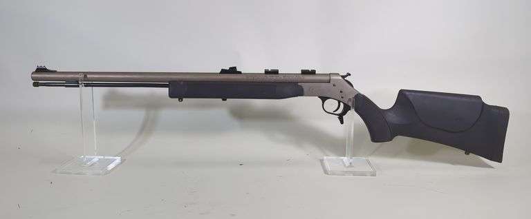 BPI-Connecticut Valley Arms Optima Magnum .50 Cal Top Break Black Powder Rifle SN# 61-13-075306-05, Fiber Optic Sights image