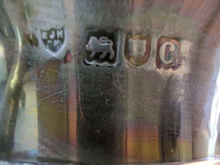English Sterling Silver Compote, Covered Container Marked 'Razutal Switzerland', And Unmarked Pitcher