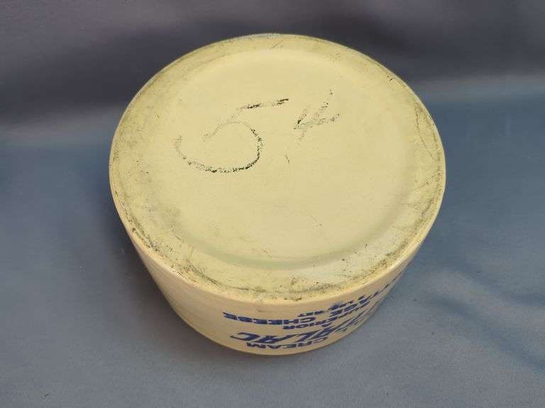 Full Cream Vitalac Cottage Cheese Stoneware Crock