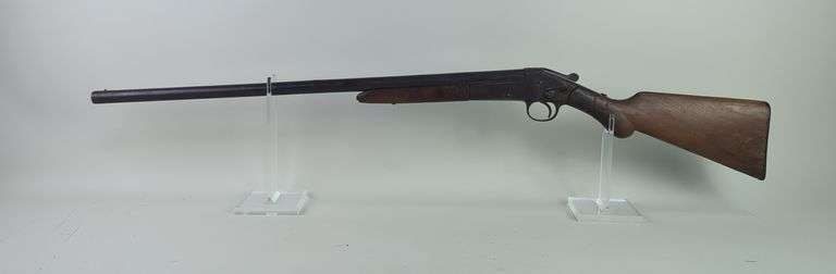 Remington Rider 12 ga Top Break Shotgun SN# 8 2552, 28" Bbl, Initials Carved In Stock image