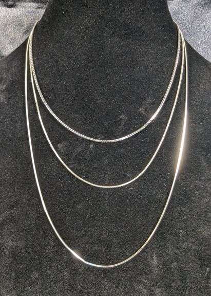 Sterling Silver Necklaces -Avery and Italy - 925