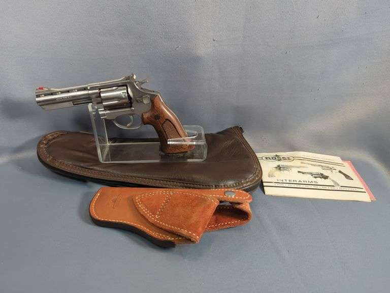 Brazil/ Amadeo Rossi/ Interarms M854 .38 Spl 6-Shot Revolver SN# J068852, Leather Holster, Paperwork, In Soft Case image