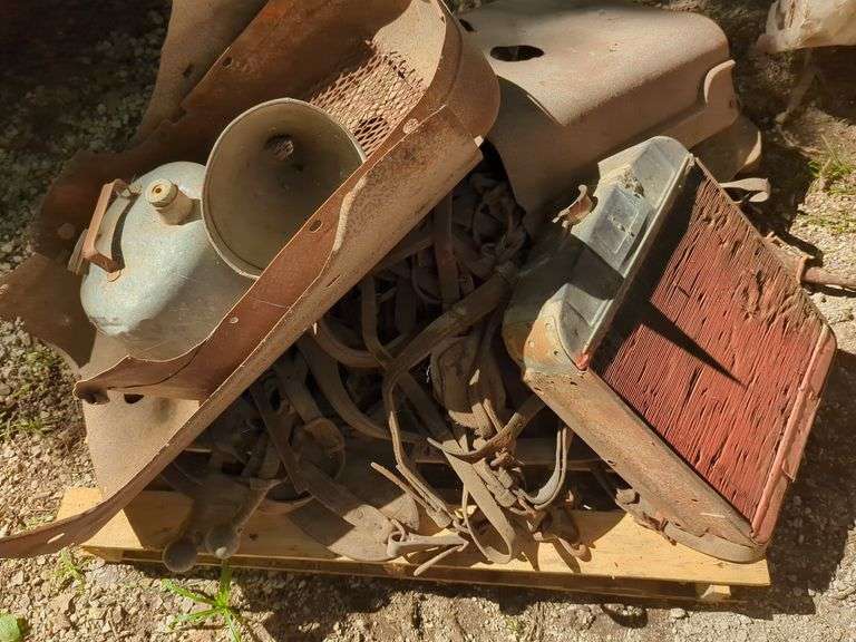 Farm Equipment Parts, Horse Harnessing, Radiator And More, Contents Of Pallet, THURSDAY Pick Up