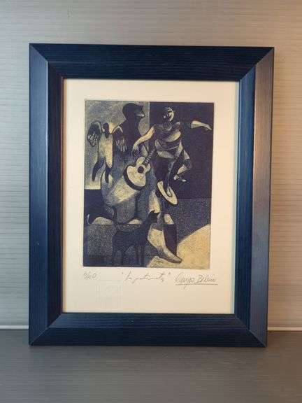 French Signed And Numbered Art Print image