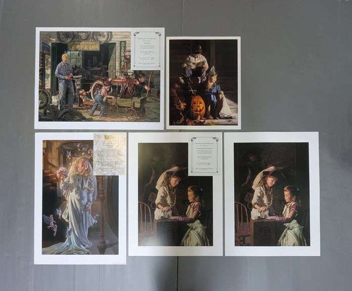 Bob Byerley Art Prints, Qty. 5, Includes 'The Gift', 'A Study In White', 'In The Grand Tradition'' And More image