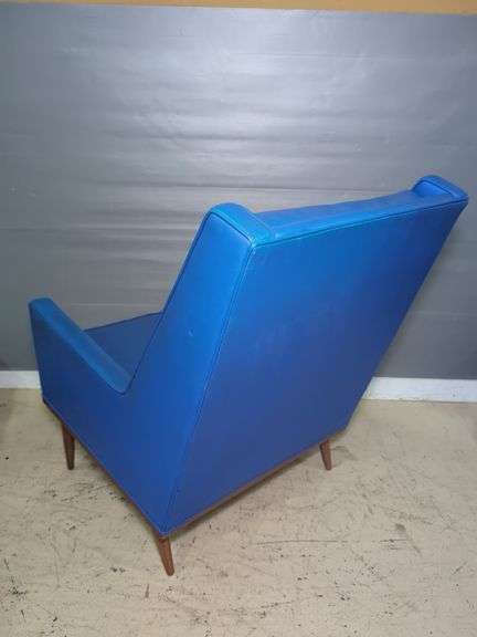 Mid-Century Modern Style Blue Lounge Chair