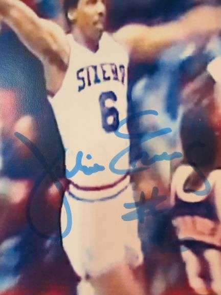 Autographed NBA Legends Photos Of Kobe Bryant, Larry Bird, Julius Erving
