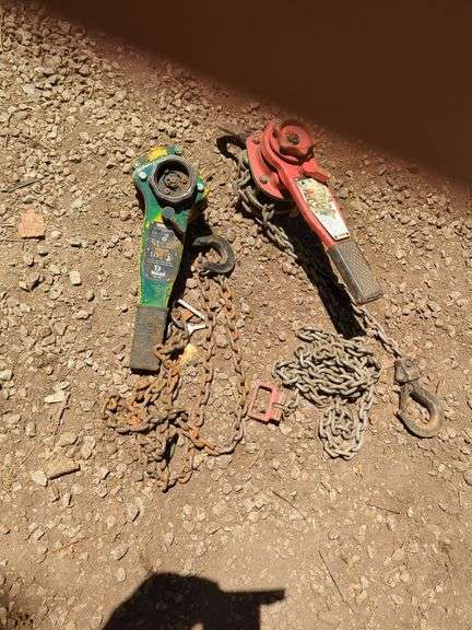 Chain Come-Alongs, Qty 2 - Badger & Unbranded, 3/4 Ton
