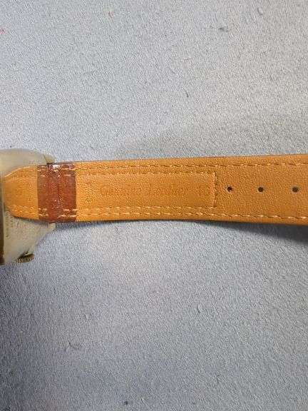 Hamilton 10K Gold Filled Wristwatch with Blue Face