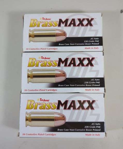 TulAmmo BrassMaxx .45 Auto Ammo, Approx 150 Rds, Local Pickup Only image